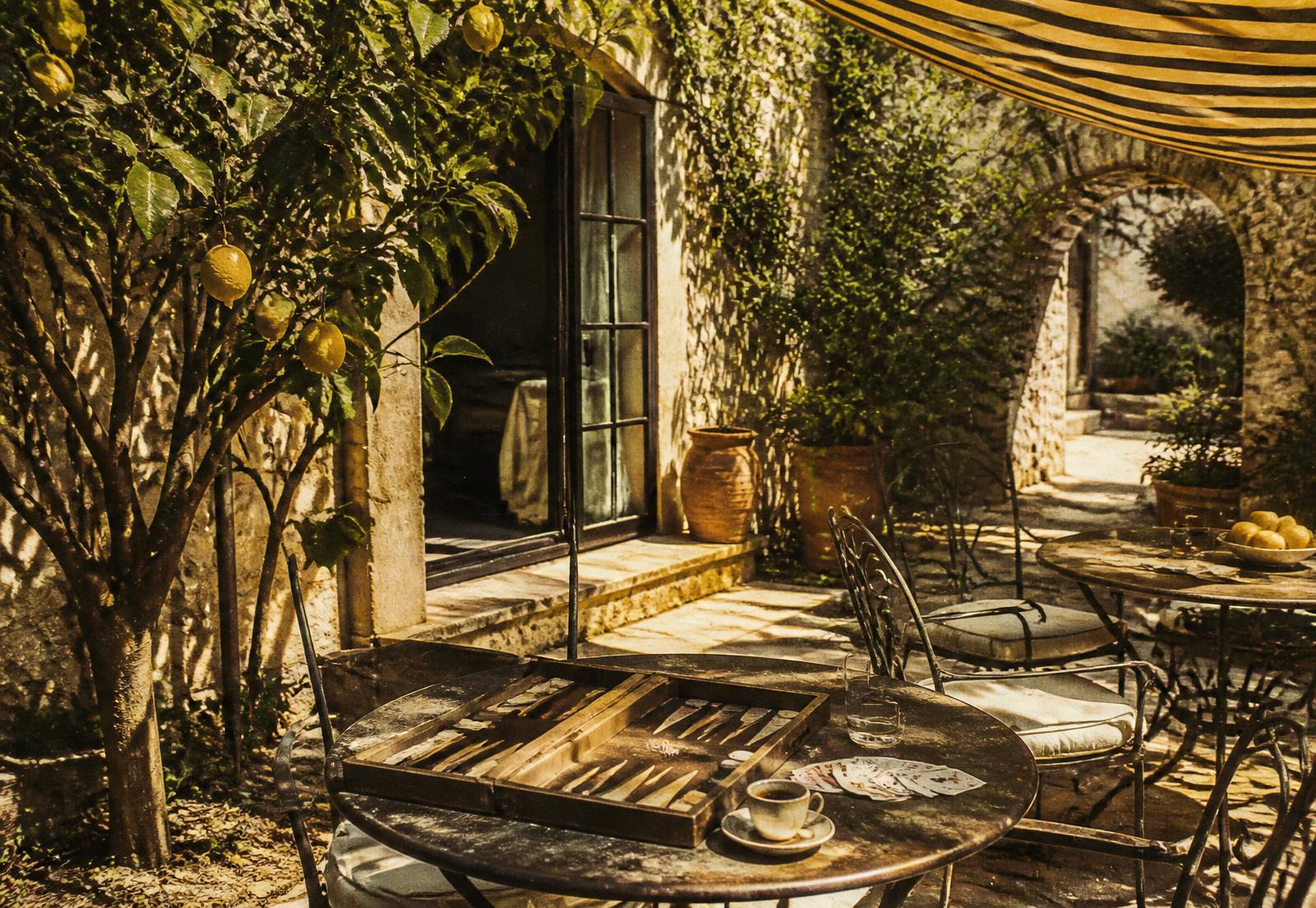 The courtyard at Carmella